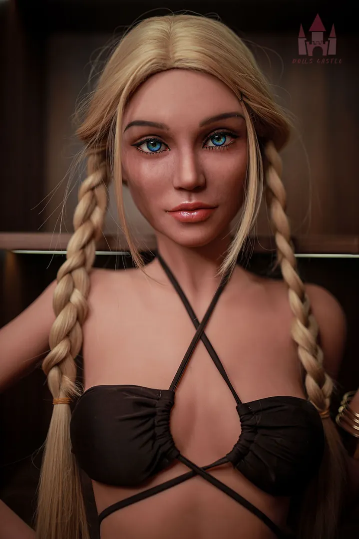 Dolls-Castle 170cm Tall Blonde TPE Sex Doll with Tan Skin & B Cup（US Stock）